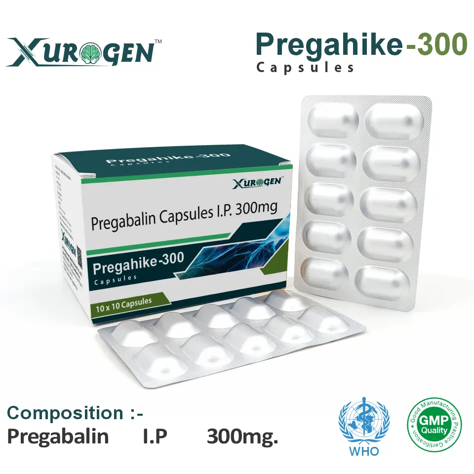 Pregabalin (300mg) Capsule at the best price in PCD Pharma Franchise for Anticonvulsant, Neuropathic Pain Relief.